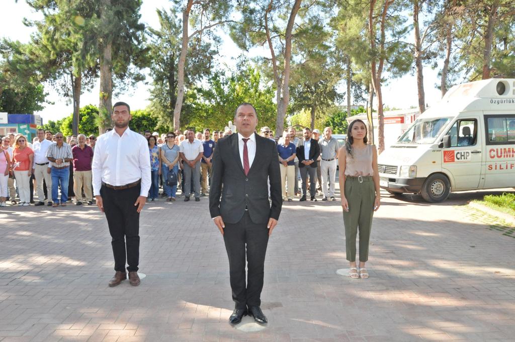 CHP Silifke ilçe başkanlığı basın açıklaması yaptı..